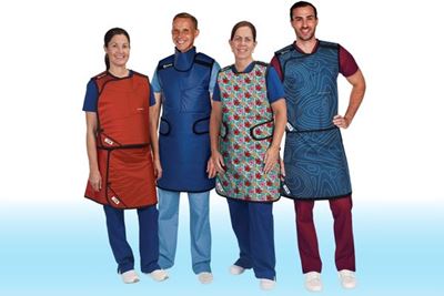 group of individuals wearing radiation aprons