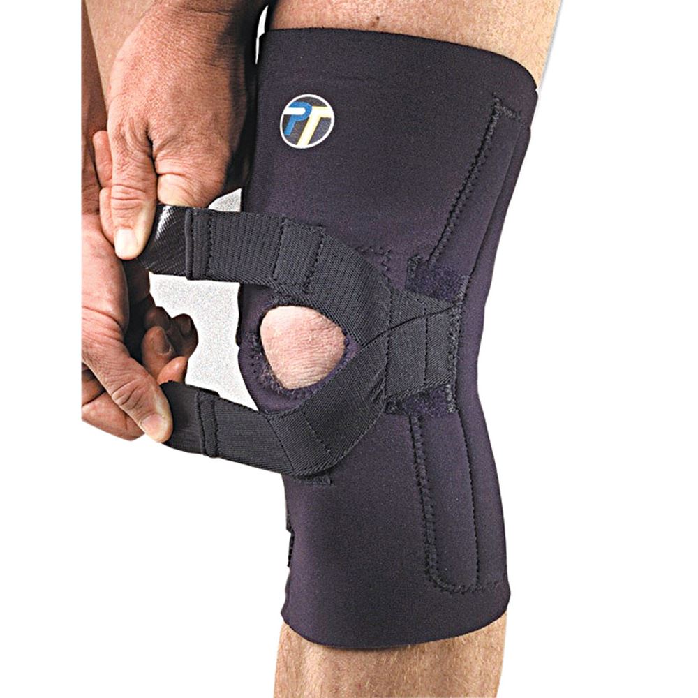 BraceAbility J Patella Knee Brace - Lateral Patellar Stabilizer with Medial  and J-Lat Support Straps for Dislocation Subluxa