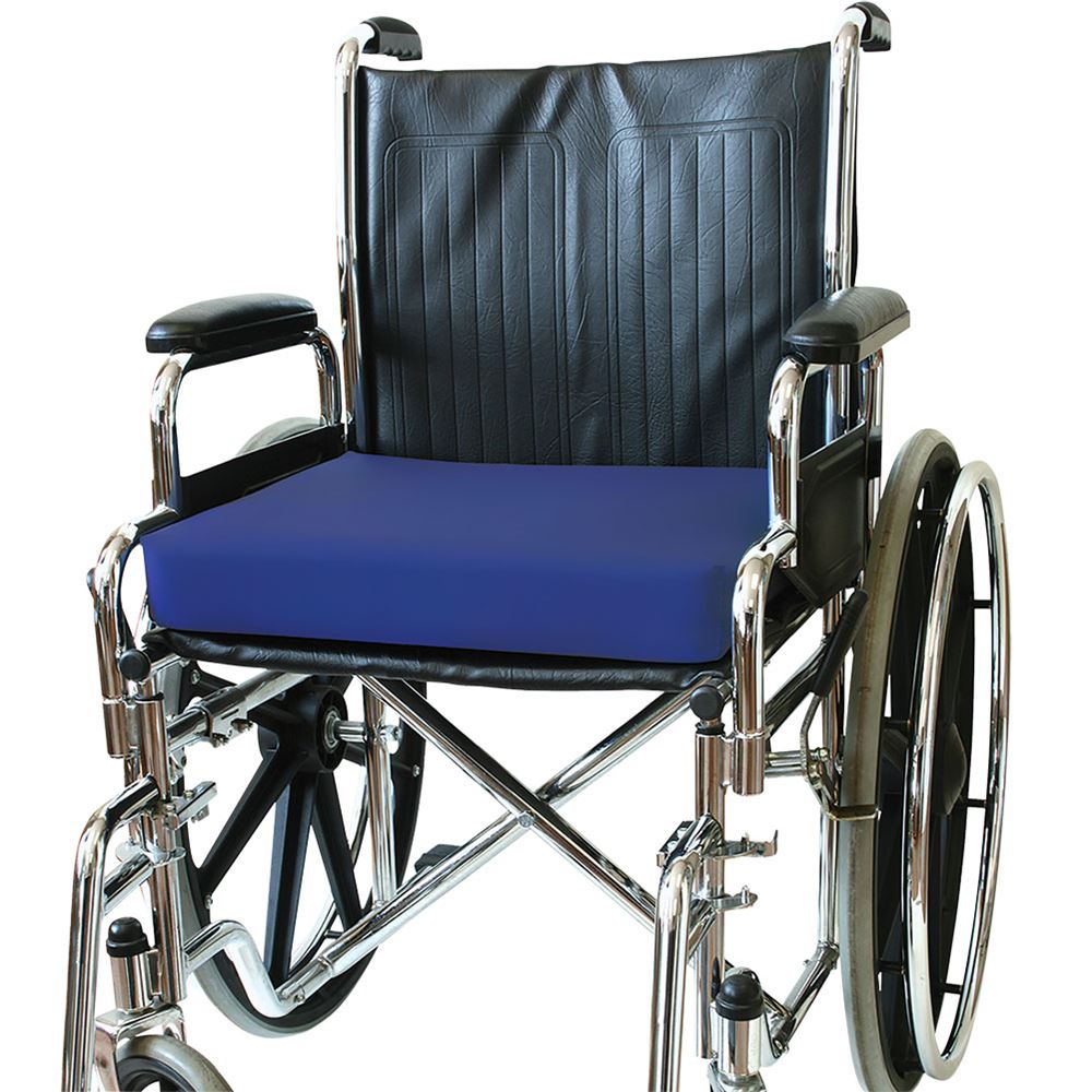 Drive Medical Gel E Foam/Gel Wheelchair Seat Cushion, White, 16 x 16 x  3