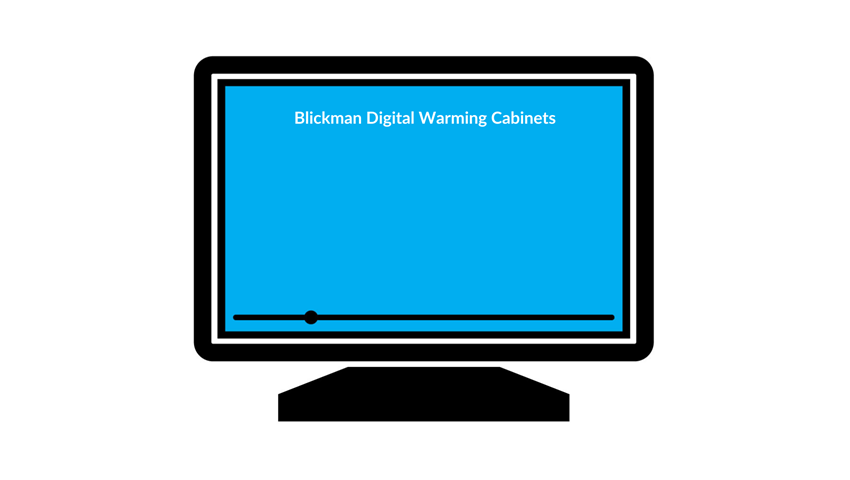 Blickman Digital Warming Cabinets For Tables/Carts