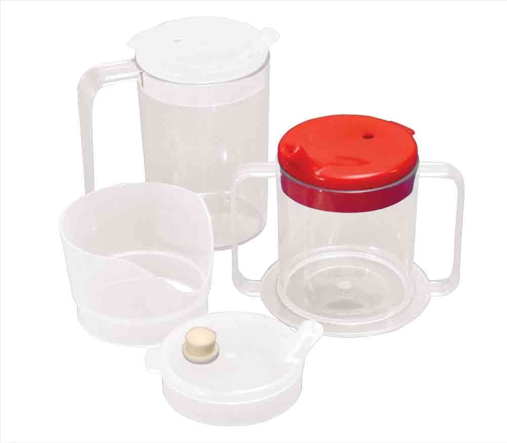 Independence Long Handle Clear Mug with Lids