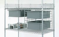 Enclosed Wire Shelf Carts