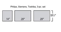 Knee Wedge Positioner for Philips, Siemens, Toshiba 19.5 x 28.2 x 8