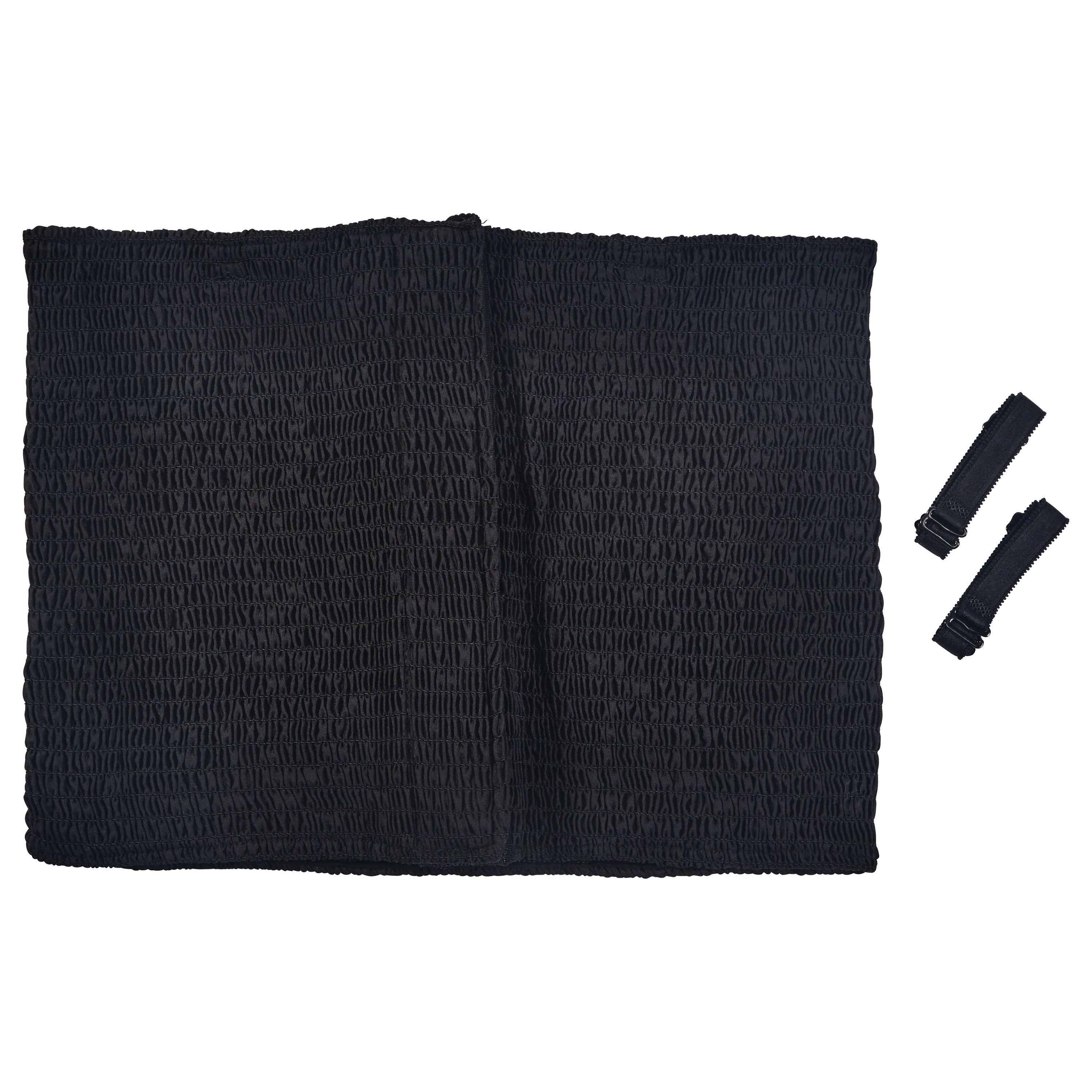 Expand-A-Band Lined Breast Binder in black, featuring a textured surface with two matching black straps on the side.