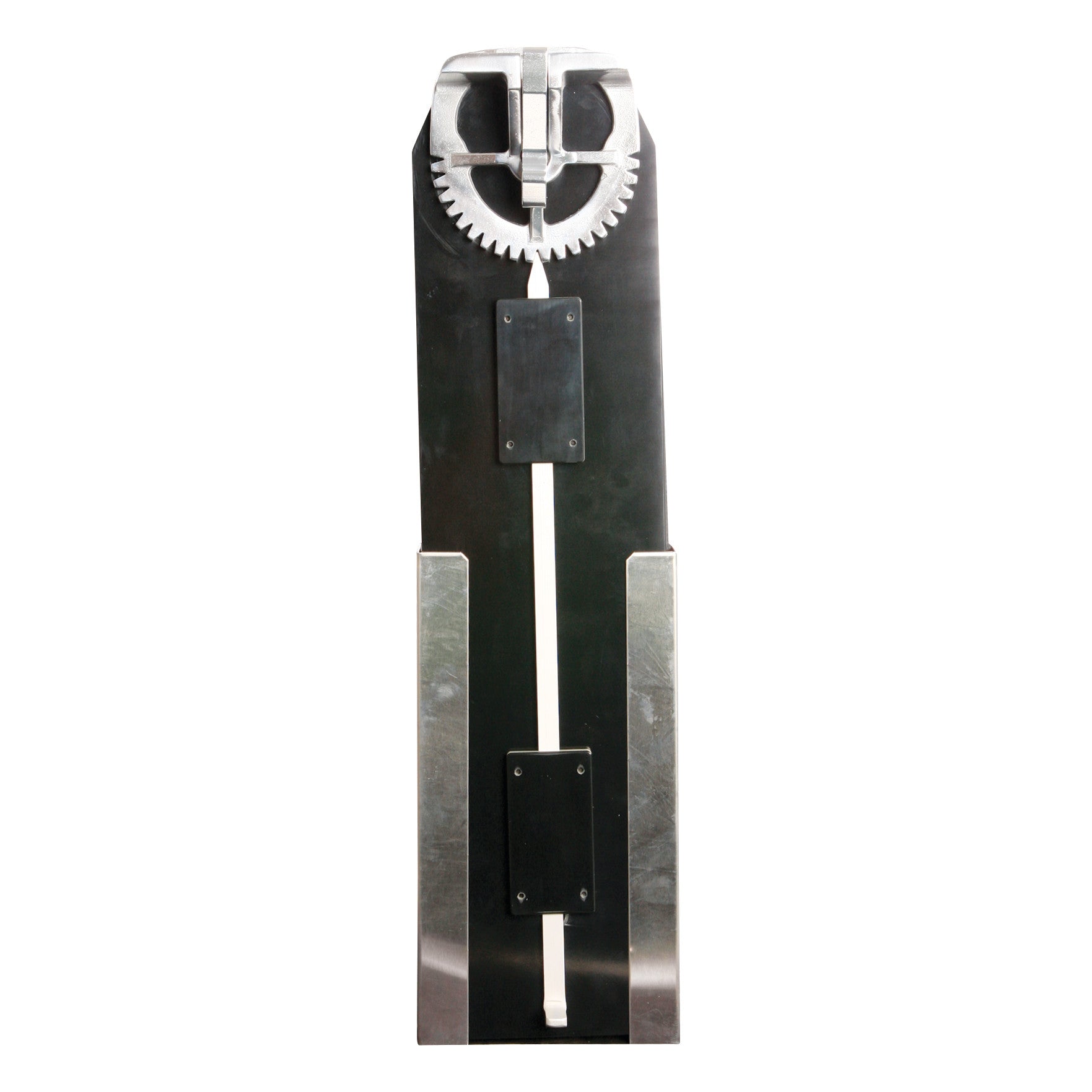 AliMed Armboard Holder features a vertical black structure with metallic and gear components for securing armboards during procedures.