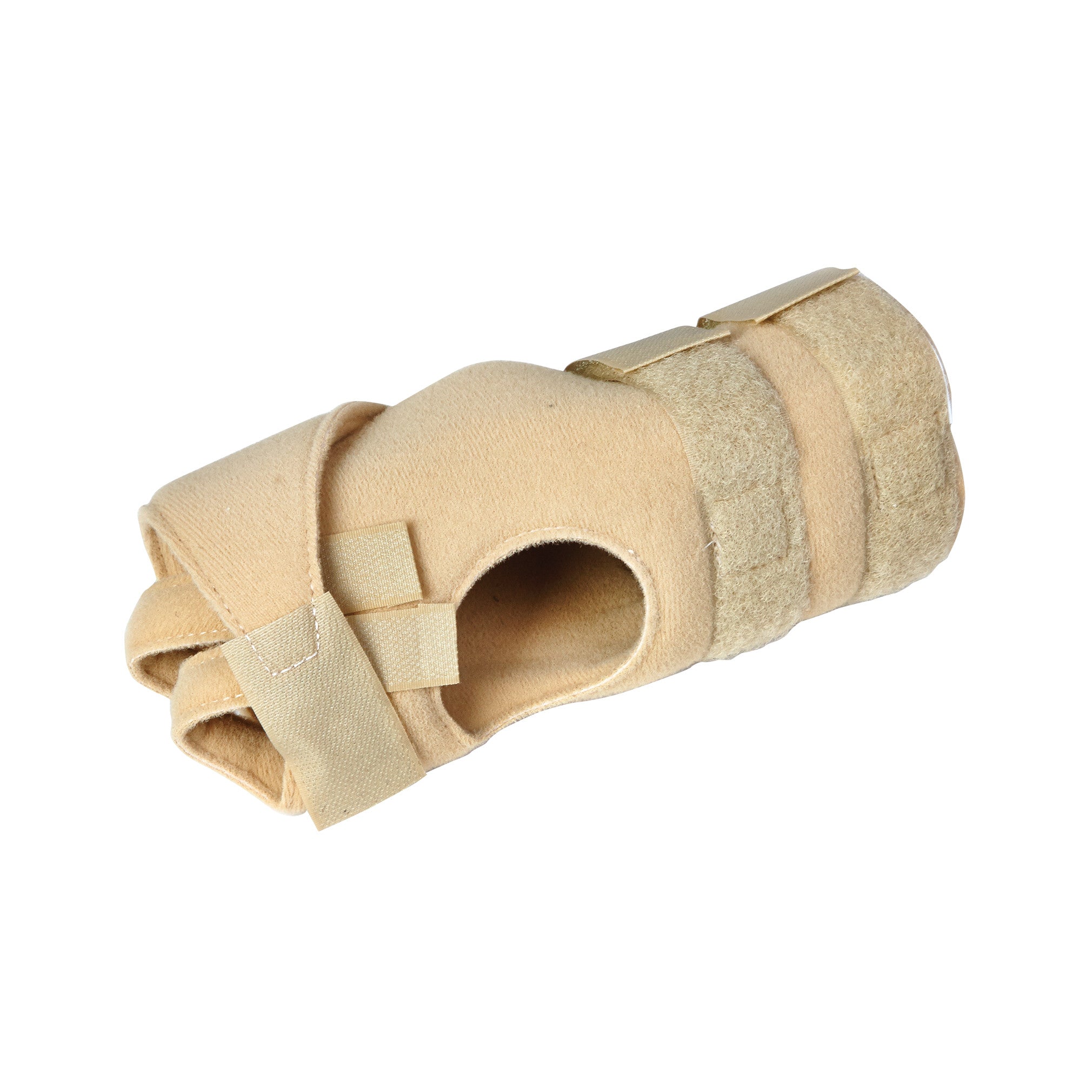 AliMed FREEDOM Arthritis Support. It's a beige wrist brace with adjustable straps and a thumb hole.