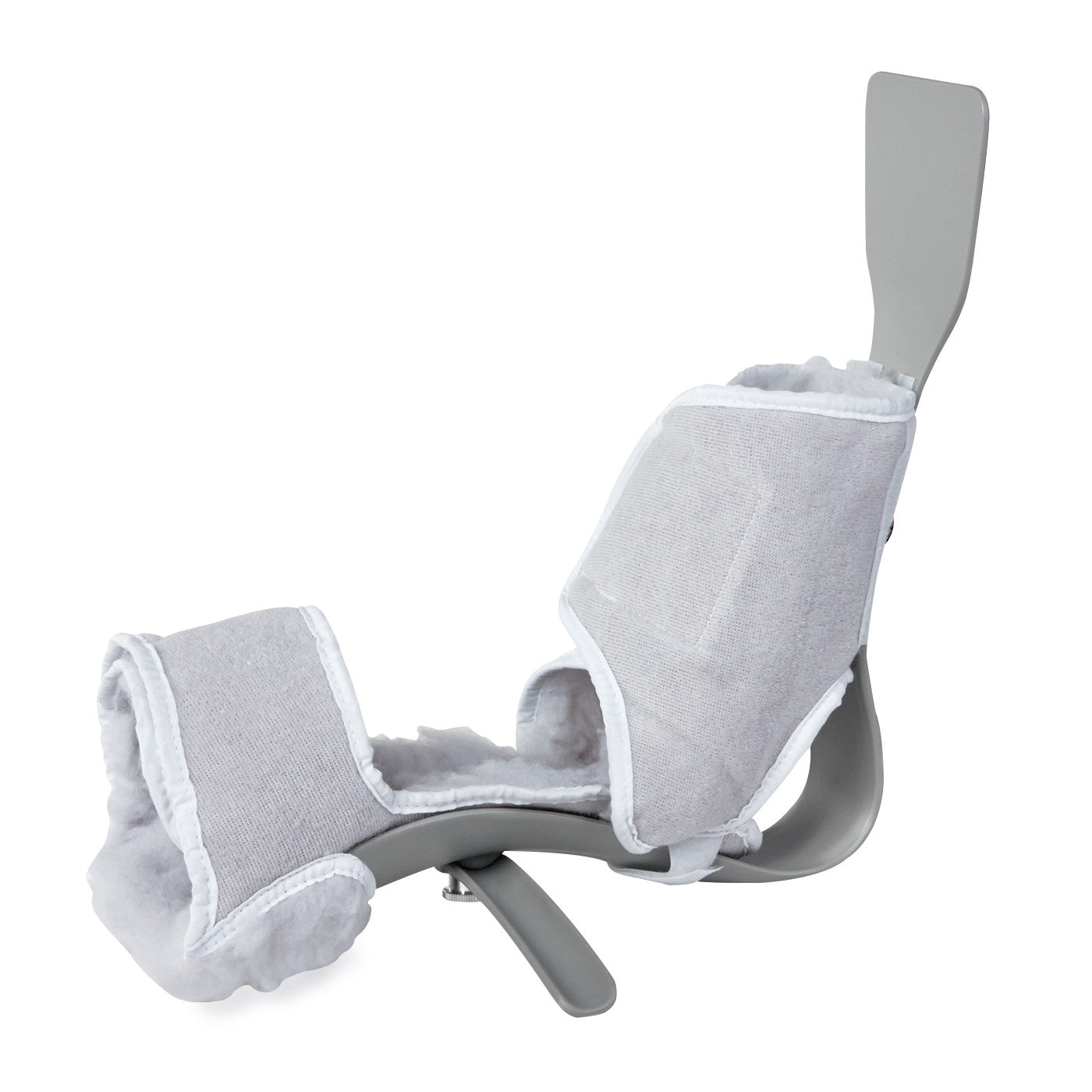 AliMed MultiBoot Standard Contracture Boot, a gray orthopedic boot with soft padding, is shown on a white background.