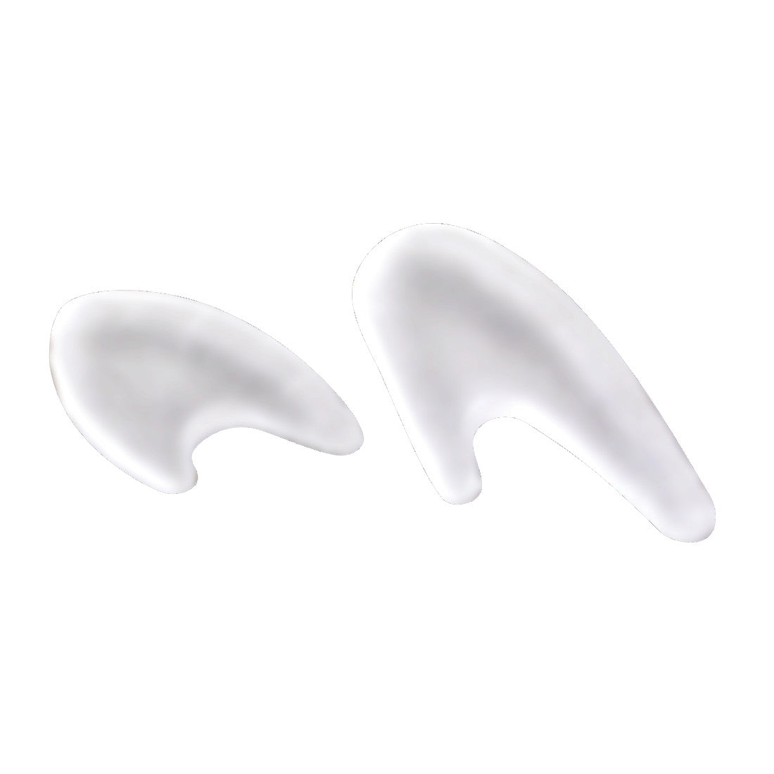 PediFix Visco-GEL Toe Separators, shown in white, are ergonomic gel pads designed to separate toes and alleviate foot discomfort.