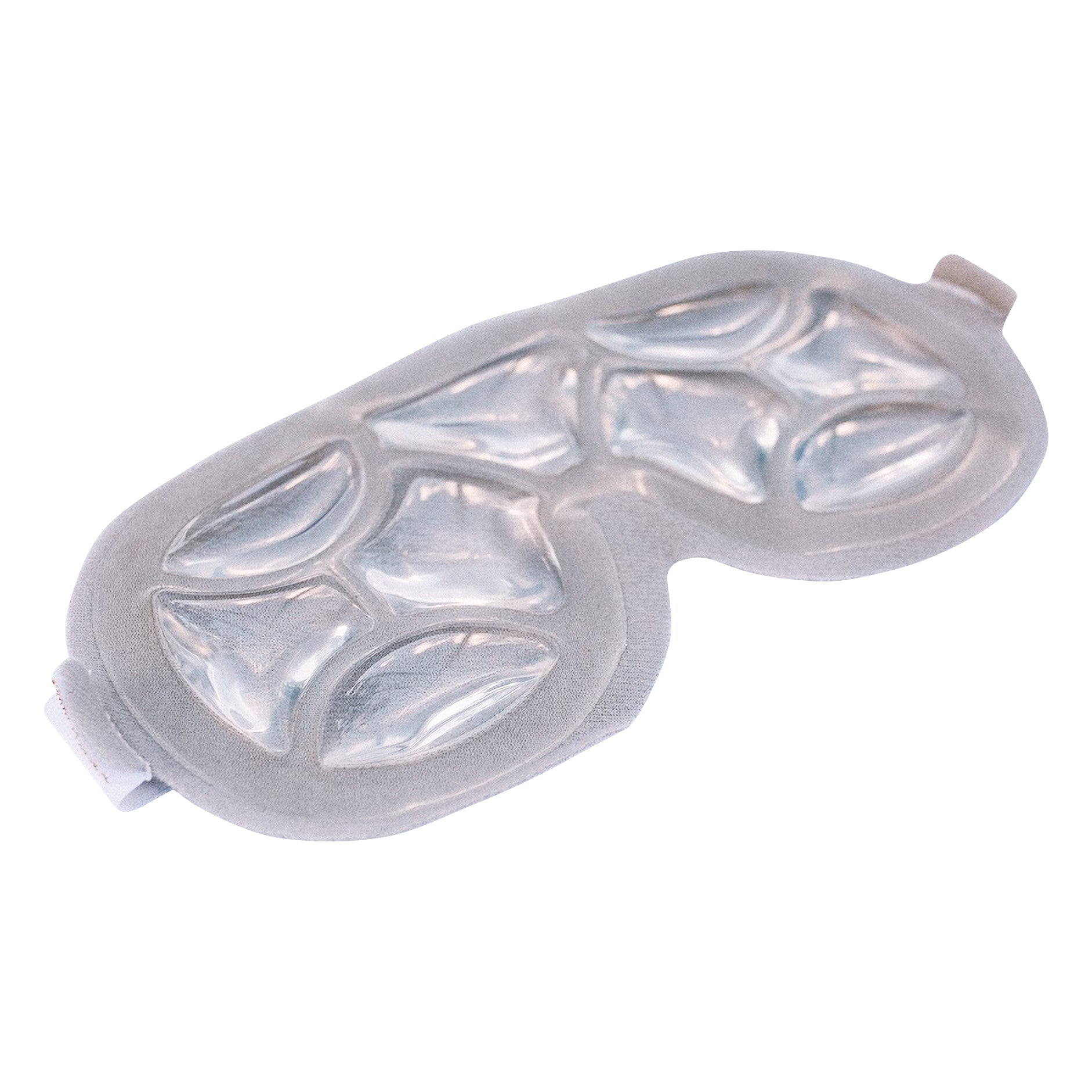 The Xena Therapies Opal Cool Eye Mask is gray with cooling gel packs, designed for relaxation and soothing eye relief.