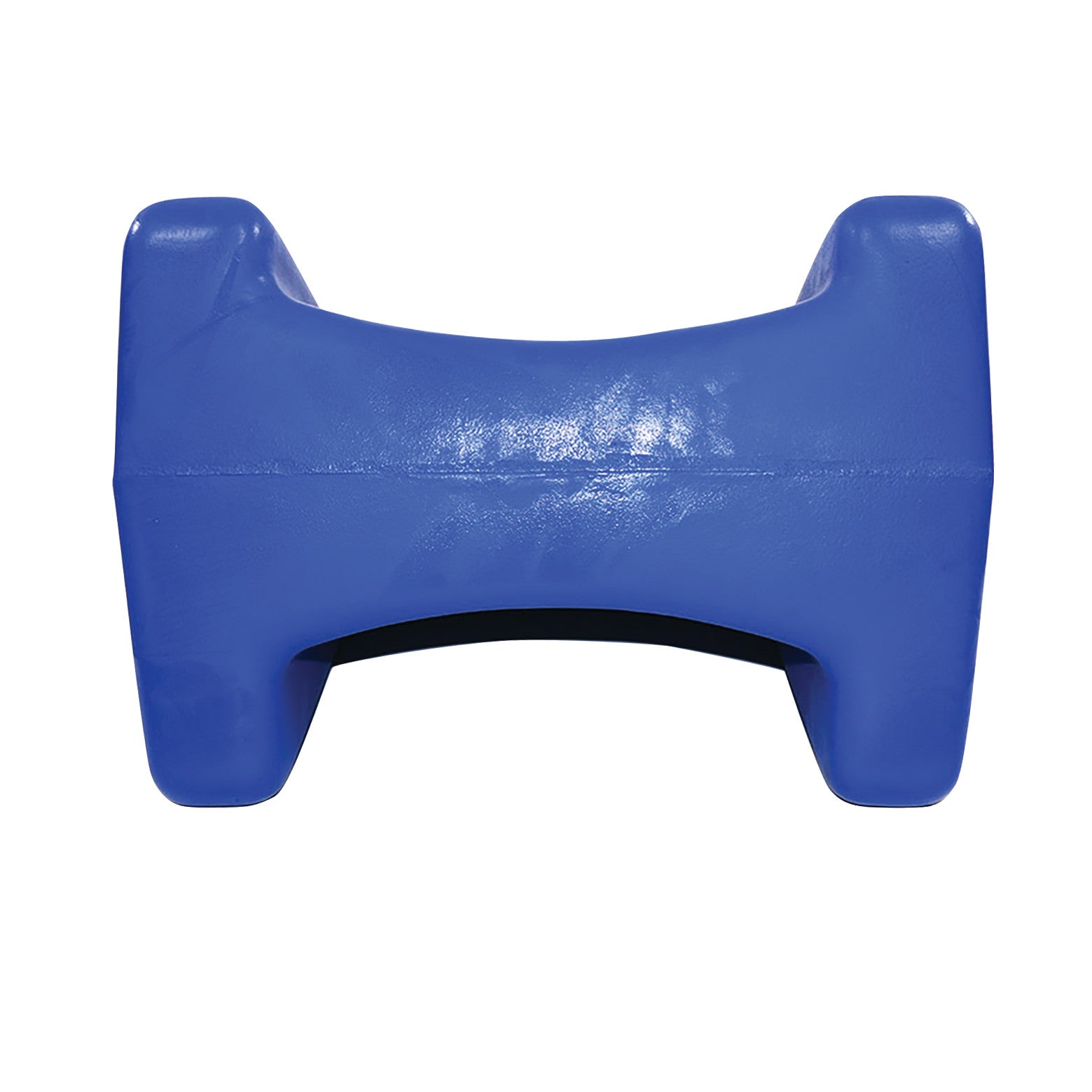 A blue Skillbuilders Bi-Height Wedge, designed for therapeutic positioning or support in various settings.