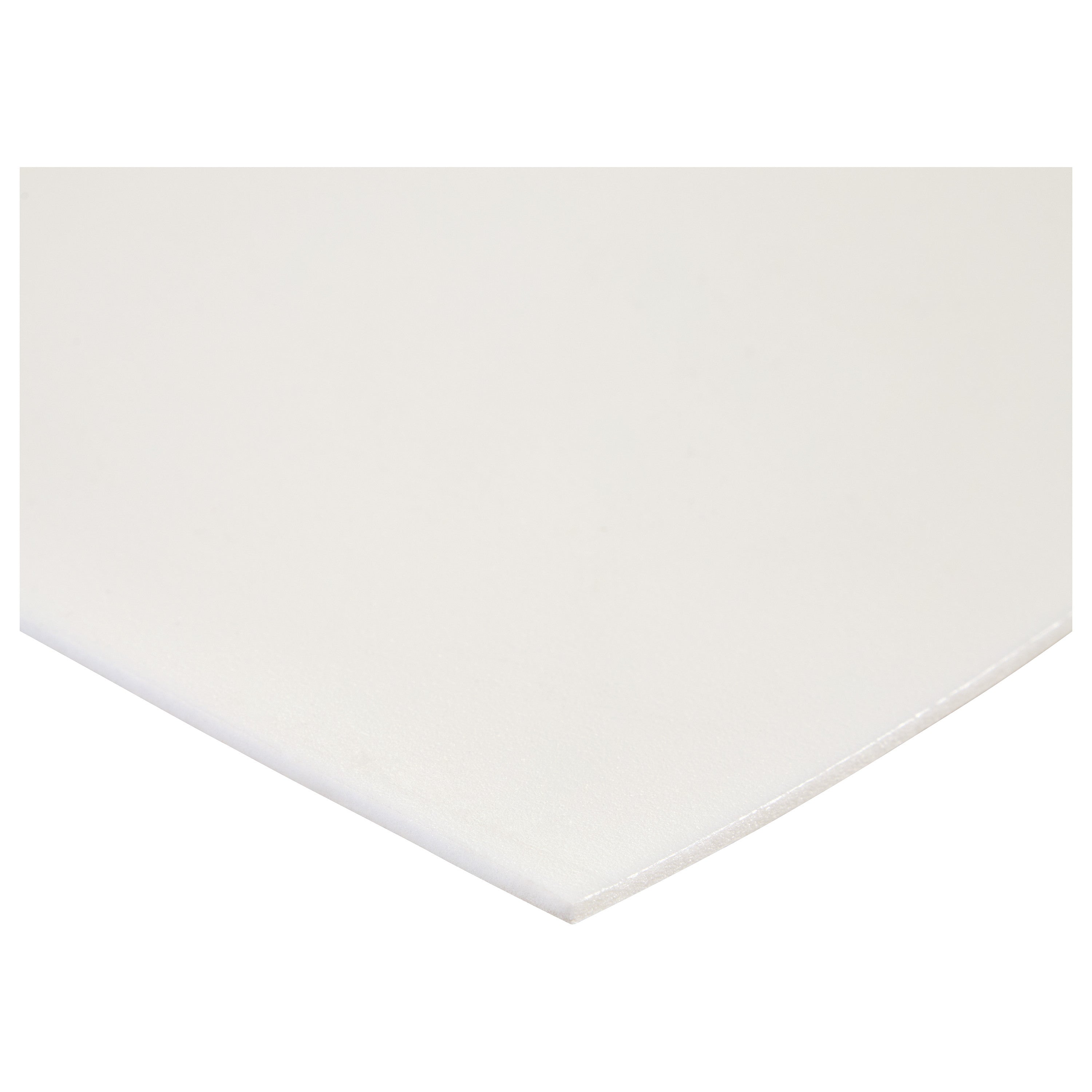 Close-up of AliMed AliPlast 6A, a white, flat, rectangular foam sheet with a smooth texture and thin profile.