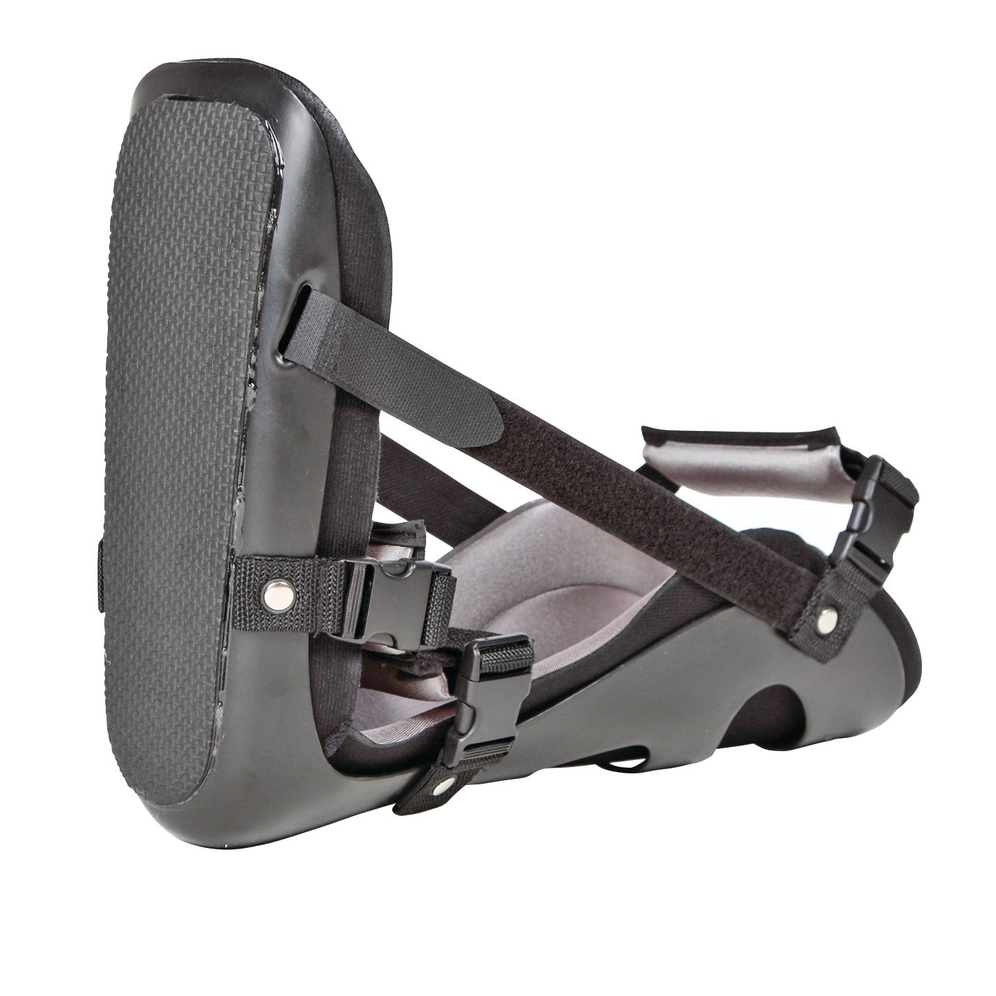 The AliMed Classic Night Splint features a black padded design with adjustable straps for foot positioning during rest.