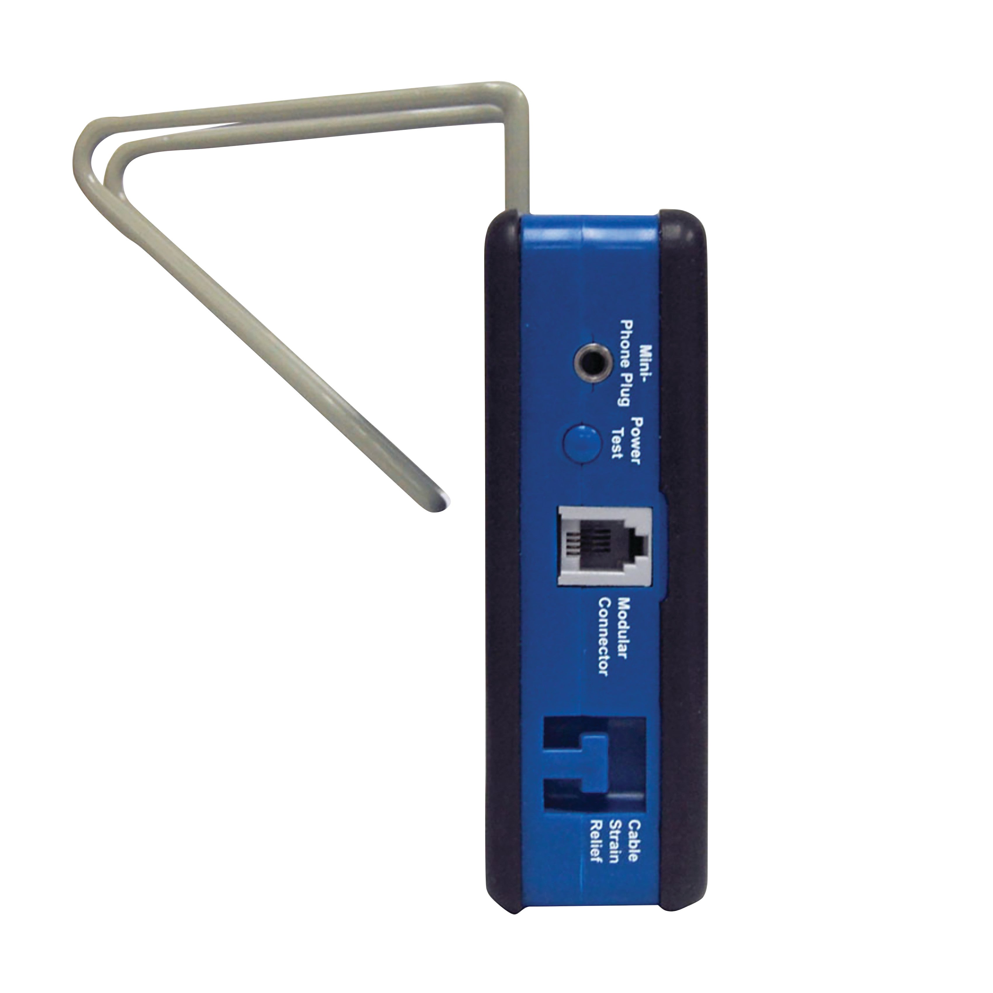 The SkiL-Care BedPro Safety Alarm System features ports for a mini phone plug andmodular connector with a metal stand.