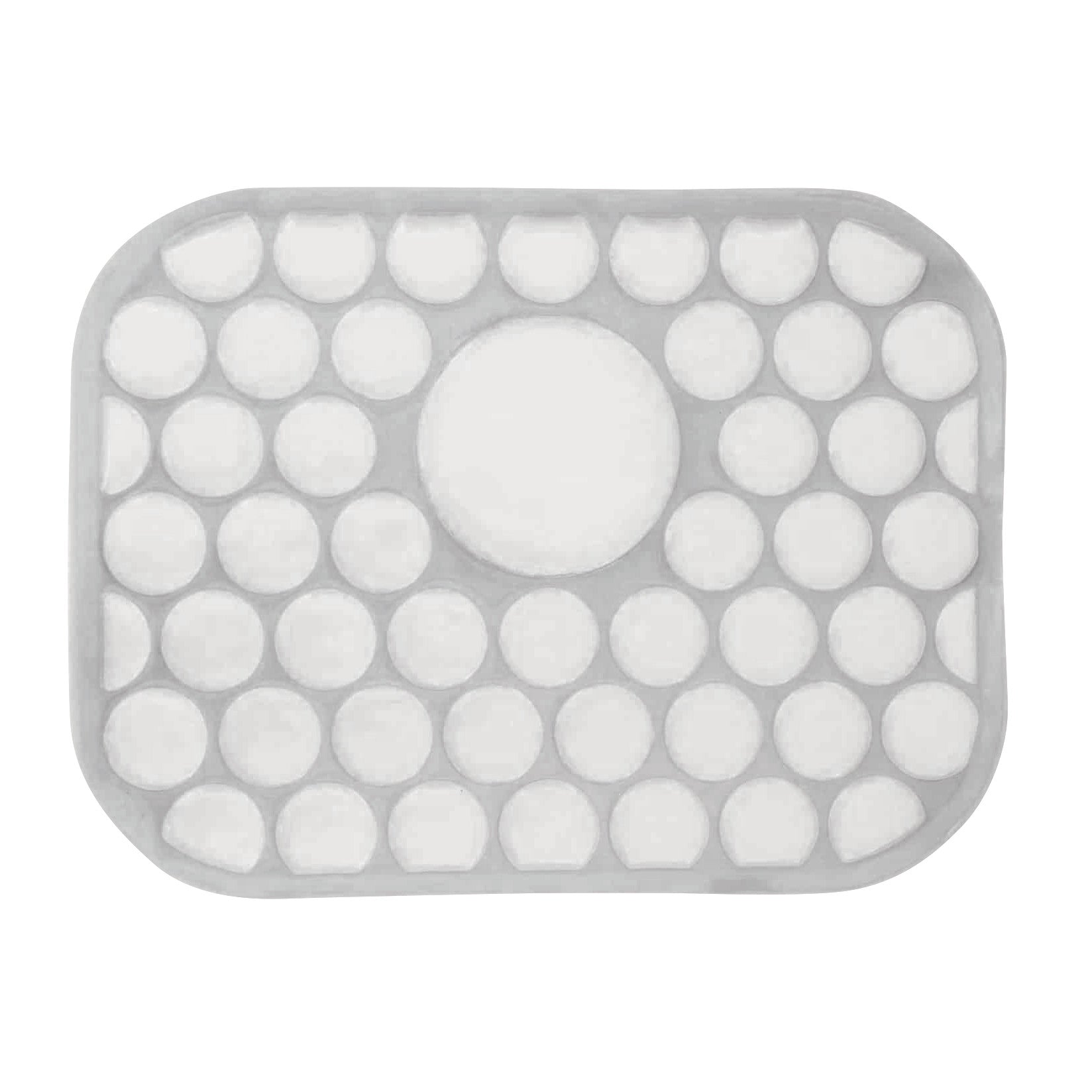 The Xena Therapies Cool Pad features a white rectangular design with multiple circular sections for pressure relief and cooling.