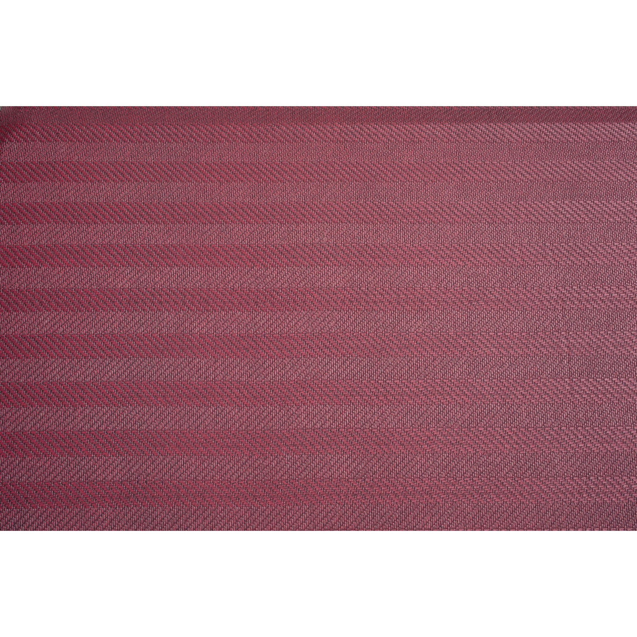 FLATMAT Bedside Fall Mat in a maroon color with a subtle textured pattern, designed to safely cushion falls next to a bed.
