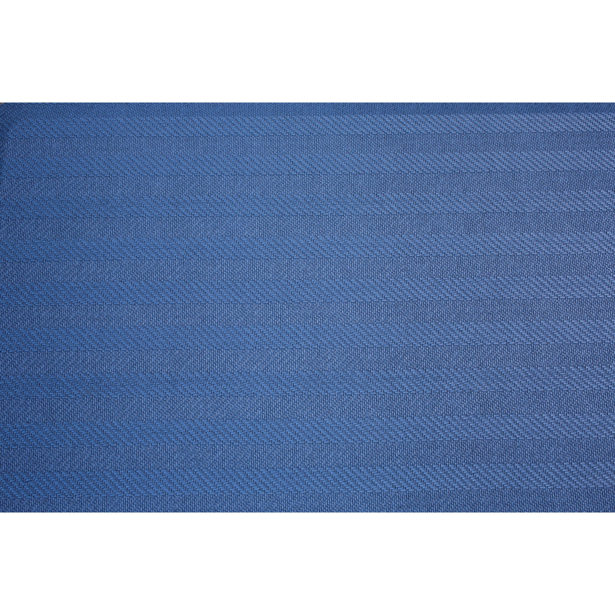 Blue textured surface of the FLATMAT Bedside Fall Mat, featuring a subtle striped pattern and a soft, cushioned appearance.